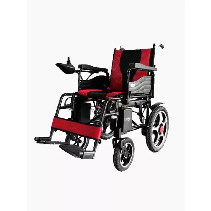 Katlanır Akülü Tekerlekli Sandalye | Siyah | 120 Kg Taşıma | 15 Km Menzil | Taşınabilir | 2 Yıl Garanti